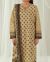 Ellena Cream Lawn Suit- Pakistani Designer Lawn Suits
