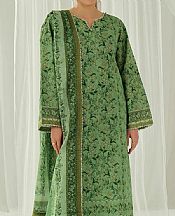 Ellena Green Lawn Suit- Pakistani Lawn Dress