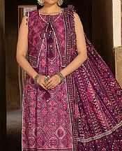 Ellena Plum Lawn Suit- Pakistani Designer Lawn Suits