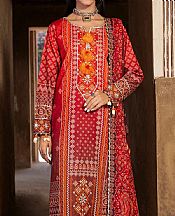 Ellena Scarlet Lawn Suit- Pakistani Designer Lawn Suits