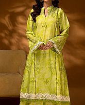 Ellena Parrot Green Lawn Suit (2 Pcs)- Pakistani Lawn Dress