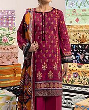 Ellena Crimson Lawn Suit- Pakistani Designer Lawn Suits