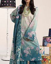 Ellena Teal Lawn Suit- Pakistani Lawn Dress