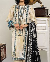 Ellena Off-white Lawn Suit- Pakistani Lawn Dress