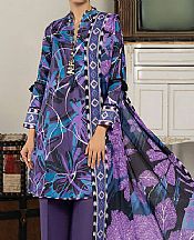Ellena Plum Lawn Suit- Pakistani Designer Lawn Suits