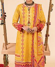 Ellena Mustard Lawn Suit- Pakistani Designer Lawn Suits