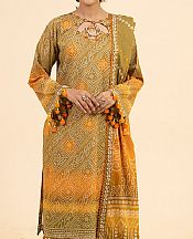 Ellena Olive Lawn Suit- Pakistani Lawn Dress