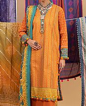 Ellena Mustard Lawn Suit- Pakistani Designer Lawn Suits