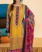 Ellena Golden Yellow Lawn Suit- Pakistani Lawn Dress