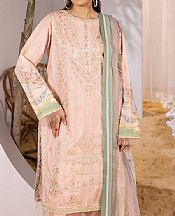 Ellena Oyster Pink Lawn Suit- Pakistani Designer Lawn Suits