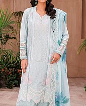 Ellena Light Blue Lawn Suit- Pakistani Designer Lawn Suits