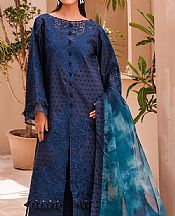 Ellena Navy Blue Lawn Suit- Pakistani Lawn Dress