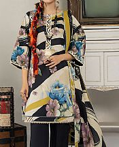Ellena Ivory/Black Lawn Suit- Pakistani Lawn Dress