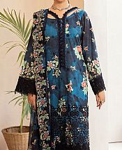 Ellena Navy Lawn Suit- Pakistani Lawn Dress