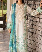 Ellena Off-white Lawn Suit- Pakistani Lawn Dress