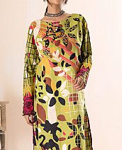 Ellena Lime Green Khaddar Kurti- Pakistani Winter Dress
