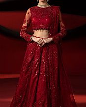 Ellena Scarlet Net Suit- Pakistani Chiffon Dress