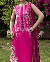Ellena Fuchsia Pink Lawn Suit- Pakistani Designer Lawn Suits