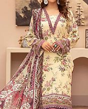 Cream Lawn Suit