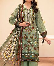Pistachio Green Lawn Suit