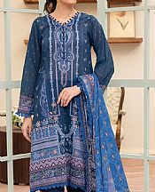 Denim Blue Lawn Suit