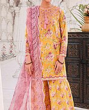 Ellena Butterscotch Lawn Suit- Pakistani Designer Lawn Suits