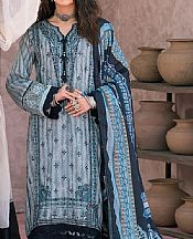 Ellena Bluish Grey Viscose Suit- Pakistani Winter Clothing