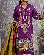 Ellena Plum Khaddar Suit- Pakistani Winter Dress
