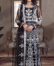 Emaan Adeel Black Net Suit- Pakistani Chiffon Dress