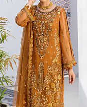 Orange Chiffon Suit- Pakistani Designer Chiffon Suit