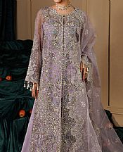 Emaan Adeel Lavender Organza Suit- Pakistani Designer Chiffon Suit