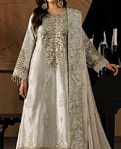 Emaan Adeel Ivory Mesoury Suit- Pakistani Designer Chiffon Suit