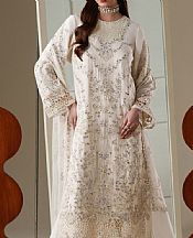 Emaan Adeel Off-white Chiffon Suit- Pakistani Chiffon Dress