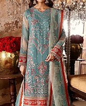 Emaan Adeel Cadet Grey Chiffon Suit- Pakistani Designer Chiffon Suit