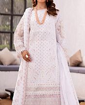 Emaan Adeel White Lawn Suit- Pakistani Designer Lawn Suits