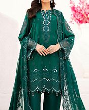 Emaan Adeel Deep Teal Lawn Suit- Pakistani Designer Lawn Suits