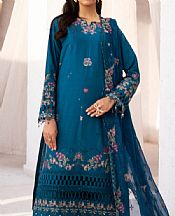 Emaan Adeel Regal Blue Lawn Suit- Pakistani Designer Lawn Suits