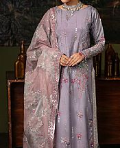 Emaan Adeel Lilac Silk Suit- Pakistani Designer Chiffon Suit