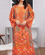 Emaan Adeel Dusty Orange Silk Suit (2 pcs)- Pakistani Winter Clothing