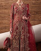 Maroon Organza Suit