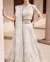 Emaan Adeel Ivory Net Suit- Pakistani Chiffon Dress