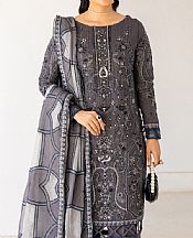 Emaan Adeel Grey Chiffon Suit- Pakistani Chiffon Dress