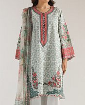Ethnc Light Blue/Off White Lawn Suit- Pakistani Lawn Dress