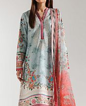Ethnc Shadow Green Lawn Suit- Pakistani Lawn Dress