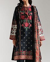 Ethnc Black Lawn Suit- Pakistani Designer Lawn Suits