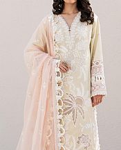 Ethnic Cream Lawn Suit- Pakistani Lawn Dress
