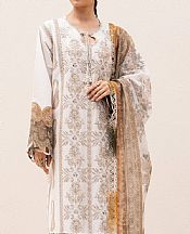 Ethnic Ivory Lawn Suit- Pakistani Designer Lawn Suits