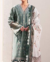 Ethnic Emerald Green Lawn Suit- Pakistani Lawn Dress
