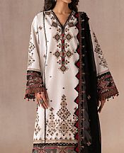 Ethnc Off-white Lawn Suit- Pakistani Lawn Dress