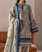 Ethnc Grey Lawn Suit- Pakistani Designer Lawn Suits
